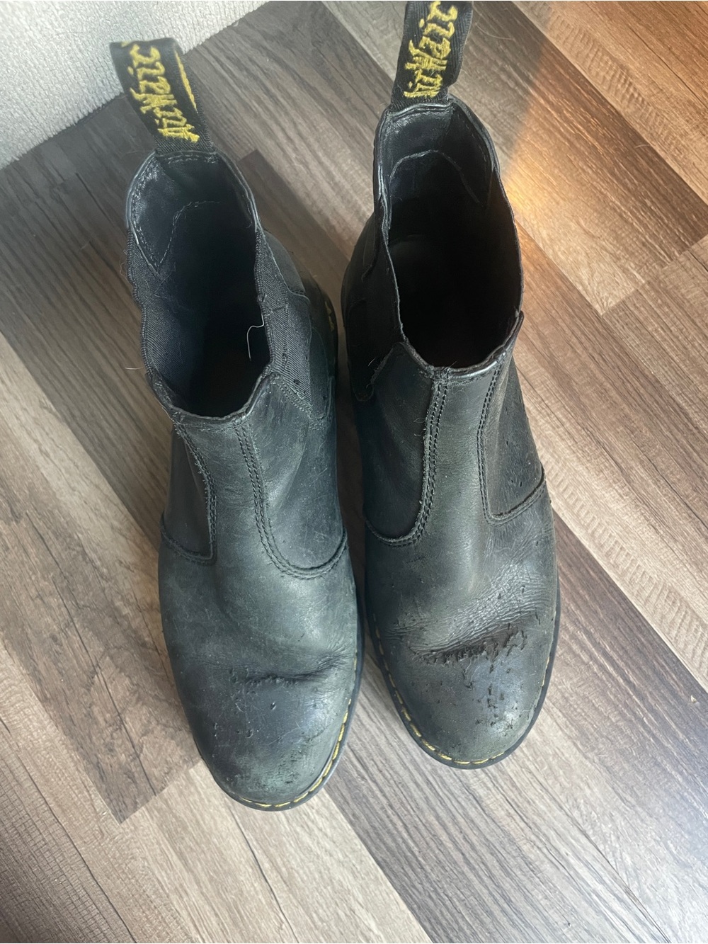 Dr. Martens Leather Platform Chelsea Sanguine Boots - Picture 4 of 5